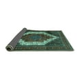 thumbnail image 2 of Ahgly Company Indoor Rectangle Persian Turquoise Blue Traditional Area Rugs, 7' x 9', 2 of 4