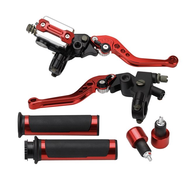 Motorcycle 7/8'' 22mm Handlebar Brake Master Cylinder Clutch Lever Left & Right Set Universal Fit