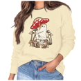 thumbnail image 1 of AYA Sweatshirts for Teen Girls Letter Print Hoodless Long Sleeved Pullover With Pockets, 1 of 5