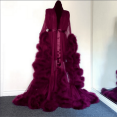 thumbnail image 1 of Tulle Robe Long Lingerie Bridal Dressing Gown Puffy Nightgown Photoshoot, 1 of 8