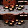 thumbnail image 4 of DAKIMOE 12PCS Halloween Spider Tea Lights with Spider Eyeballs LED Flameless Candles for Halloween Decoration Halloween Spider Decorations for Halloween Party Table Spooky Decor, 4 of 8