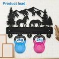 thumbnail image 4 of 1Set Forest Horse Mountain Coat Rack 11.8×7.2inch Wood Animal Tree Key Holder for Wall Decorative Nature Scenery Key Hanger 5 Alloy Hooks for Gift Entryway Bedroom Living Room Farm, 4 of 9