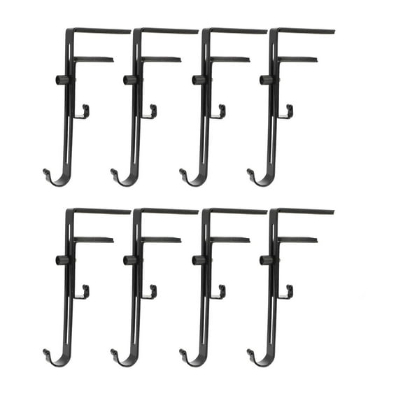 Christmas Garland Hanger, Stocking Holder, 2 In 1 Regulable Mantel Hanger No Drill, Adjustable Metal Hook for Fireplace Decoration, Supports Up To 11 Pounds, Easy Install, Rust Resistant