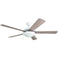 thumbnail image 6 of Prominence Home Bolivar 52" White Ceiling Fan with 5 Blades, Integrated LED Light Kit, Pull Chains & Reverse Airflow, 6 of 7