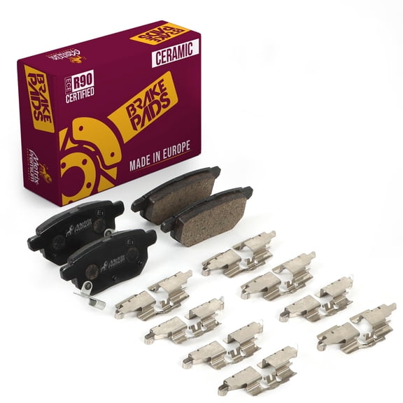 Metrix Premium Chassis Parts - Rear Ceramic Disc Brake Pad Set D1354 Fits Scion tC, xB, 2009-2019 Toyota Corolla, Prius, Prius Prime, Matrix, Pontiac Vibe, Made in Europe