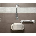 thumbnail image 6 of ZUEXT Steel Handle Bathroom Grab Bar, Silver, 12 inch, 6 of 9
