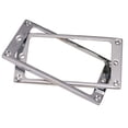 thumbnail image 2 of Car Spare Parts Pickup Rings Pickup Rings Frame Mounting Ring Humbucker Pickup Metal Surround 2Pcs Silver, 2 of 10