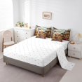 thumbnail image 3 of Erosebridal Cute Cow Bedding Sets Queen Size, Red Mushroom Comforter Sets with Sheets, Rustic Theme Decor, Reversible, 3 of 5