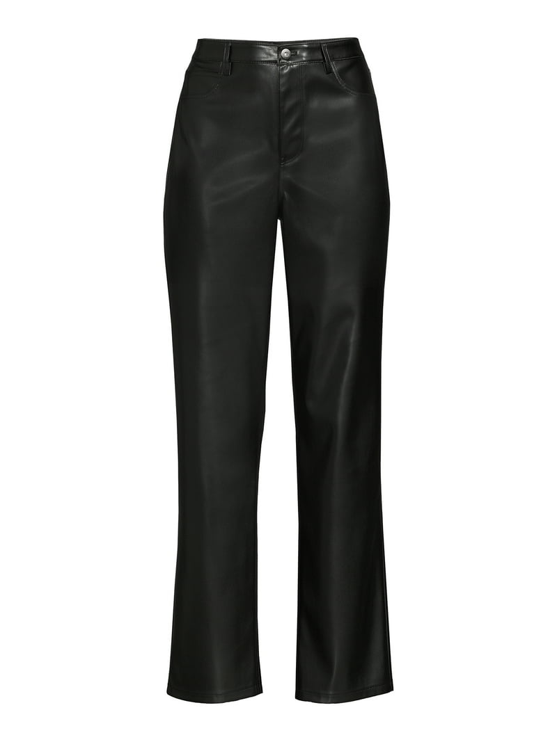No Boundaries Junior's Faux Leather Pants - Walmart.com