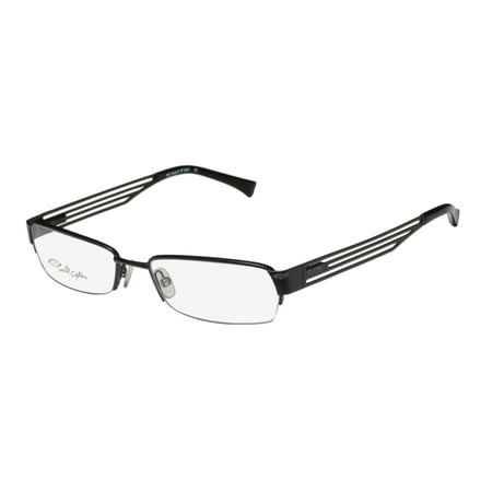 New Smith Optics Headliner Mens Designer Half-Rim Black Half-rimless Stylish Frame Demo Lenses 52-17-135 Flexible Hinges