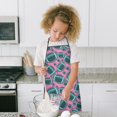 thumbnail image 4 of Football Pattern Kids Aprons for Girls and Boys,Adjustable Neck Strap Toddler Aprons for Kids Cooking Baking, 4 of 7