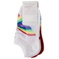 thumbnail image 3 of Sof Sole Kid's No Show Stay Put Fit Socks, Rainbow, Youth Small, 6 Pair, 3 of 3