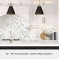 thumbnail image 5 of Hunter - Klein 1-light Alturas Gold, Medium Size Pendant Light, Dimmable, Casual Style, Cone Shaped, for Bedrooms, Dining, Living Rooms - 19444, 5 of 7