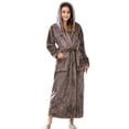 thumbnail image 1 of Richie House Women's Fleece Robe with Hood RHWN2233, 1 of 6