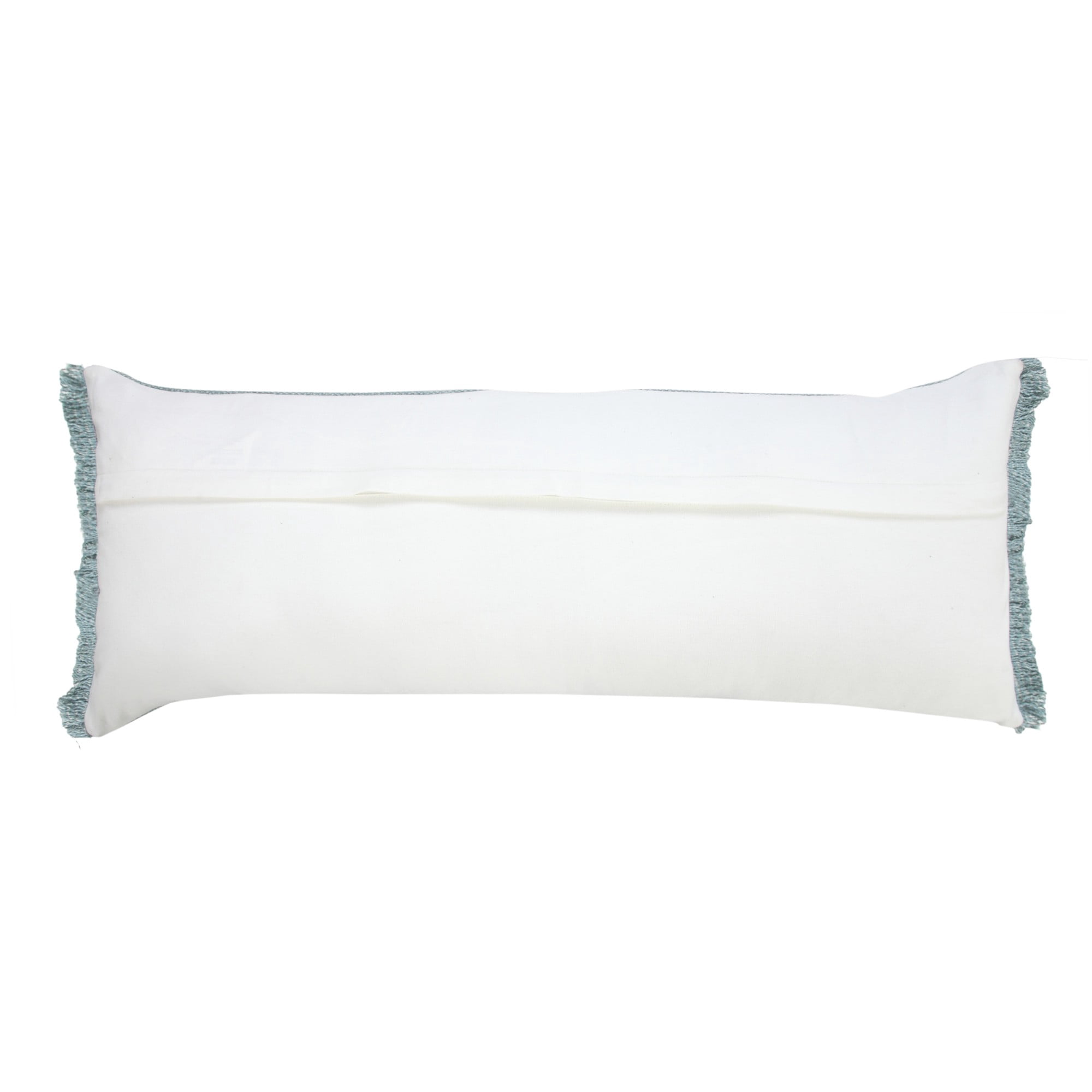 Harlow Hill Power Loomed Solid Cotton Lumbar Pillow Cover - 36" - Corydalis Blue