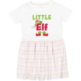 thumbnail image 3 of Inktastic Christmas Little Elf Girls Toddler Dress, 3 of 5