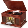 thumbnail image 1 of DIGITNOW Tourne-Disque Bluetooth à 3 Vitesses avec Haut-Parleur Stéréo, Lecteur de Cassettes, Radio FM, 1 of 7