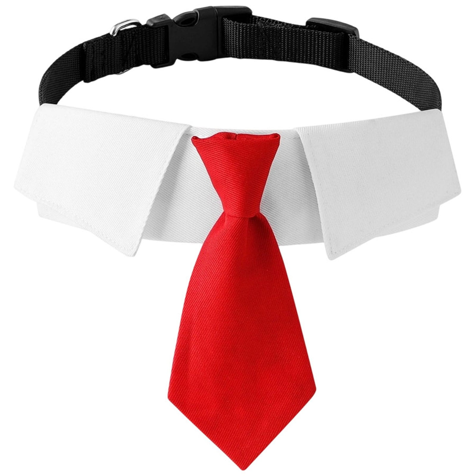 LLDYYDS Dog Collar Soft Polyester Dog Bow Tie with Metal Buckle for Large Medium and Small Boys Cat Dog Tie One Size