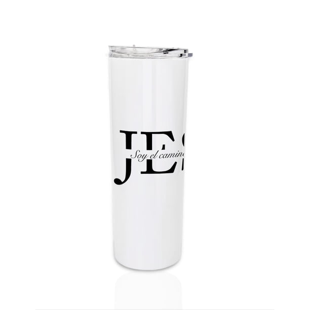 Termo de 591 ml. diseño divertido Jesus, soy el camino la verdad y la vida regalo original