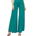 thumbnail image 3 of MBJ WB1104 Womens Wide Leg Palazzo Lounge Pants L JADE, 3 of 4