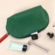 thumbnail image 5 of Neceser de maquillaje tejido, neceser impermeable para cosméticos, práctico bolso de viaje, organizador de cosméticos, neceser para mujer, verde, 5 of 8