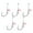 style A, variant on 5pcs Fishing Hooks Live Shrimp Fixed Hooks for Bass Strong Barbed Fishing Hooks with Holes Fishing Tackle