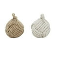 thumbnail image 5 of Butée de Porte en Corde Assortie avec Texture Blanc Perle Beige - Lot de 2, 5 of 5