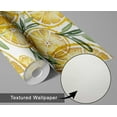 thumbnail image 6 of S4Sassy Citrus Fruit Wallpaper - Yellow Wall Covering, 25" X 360" Self-Adhesive Textured Vinyl Walls Paper, Decorative Wallwrap, Easy Diy Walls Covering For Bedroom, Living Room, Living Space, 6 of 8