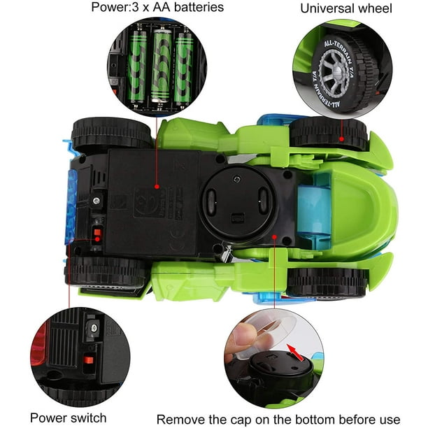 Transforming Dinosaur Toys Transforming Dinosaur Car Automatic Transform Dino Cars with Music and LED Light Transform Car Toy for Kids Boys Girls