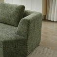thumbnail image 3 of Aukfa 99-inch 3 Seater Sofa, Chenille Boneless Modular Couch with 2 Pillows, Green, 3 of 7
