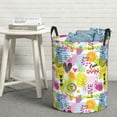 thumbnail image 6 of Goofa Tropical Pineapples Printed Circular Hamper,Laundry Basket with Handles,Storage Baskets Foldable,Large Capacity Laundry Hamper-, 6 of 6