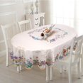 thumbnail image 3 of Easter Oval Tablecloth 52"x70" for Oval Table, Waterproof Easter Decorative Table Cloth Bunny Tablecloth for Dining Room, 3 of 6