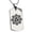 Silver, variant on Stainless Steel Nagao Samurai Crest Engraved Dog Tag Pendant Necklace