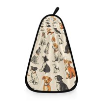 Hanging Hand Towels For Kitchen Bathroom Home Decor Lightweight Dog Painting