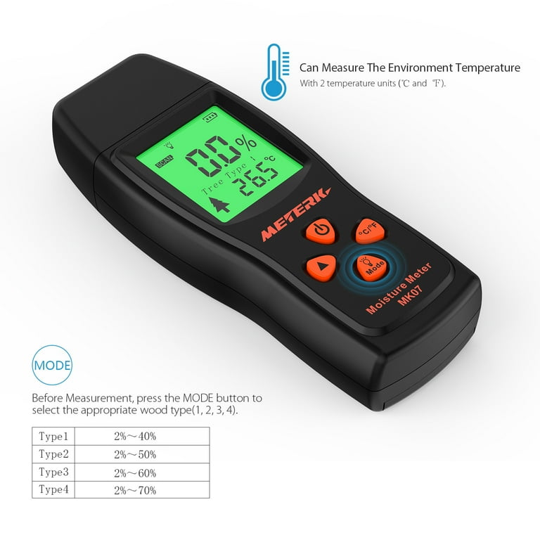 Moisture Meter - Digital Mini Moisture Meter