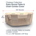 thumbnail image 3 of Budge Large Tan Patio Round Table/Chairs Cover, Chelsea, 3 of 7