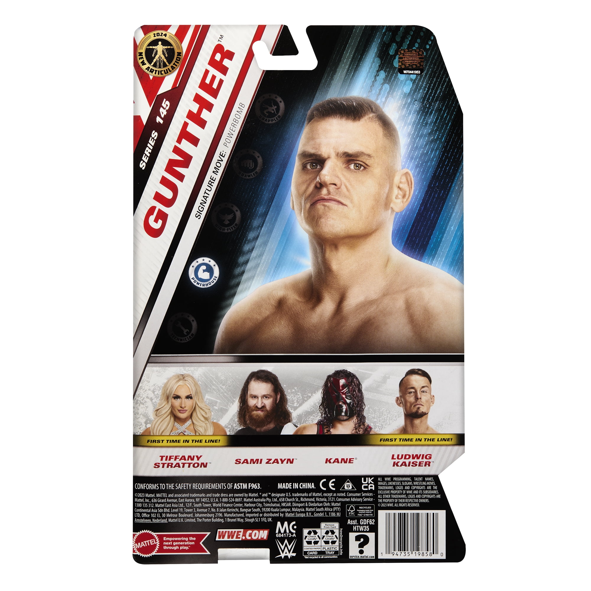 WWE Collectible Child Gunther Action Figure, Plastic Multicolor, 1.25 lbs