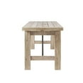 thumbnail image 3 of INK? Sonoma Rustic Wood Dining Bench, Natural, 3 of 5