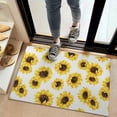 thumbnail image 2 of White Yellow Sunflower Pattern Door Rugs,Washable Non Slip Door Mats Indoor,Decorative Door Mats,Entry Mat Indoor for Entrance,Bedroom,Kitchen,Bathroom,20"x32", 2 of 6