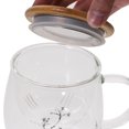 thumbnail image 2 of 1 Set Glass Tea Cup Tea Filters Cup and Lid Glass Milk Cup Tea Cup Glass Water Cup, 2 of 8