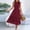 Wine, variant on Tqcoqu Women's Sleeveless Smocked Bodice Ruffle Tiered Midi Dress Casual Swing Dress,Khaki,Women's S-XL