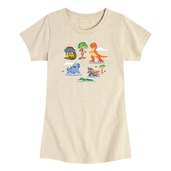 Paw Patrol: The Dino Movie - Dino Grid - Toddler Girls Fitted Short Sleeve T-Shirt