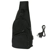 HDE Mens Sling One Arm Bag Anti-Theft Backpack Crossbody Commute Travel Work Bag