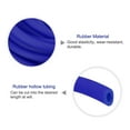 thumbnail image 3 of Rubber Cord Tube 16ft 1/8" Dia 1/16" Hole Blue Hollow Tubing for DIY Craft Making, 3 of 5