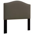 thumbnail image 2 of PRI Camel Back Upholstered King Headboard in Taupe Brown, 2 of 5