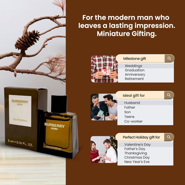 Burberry Men's Hero EDP 0.16 oz Fragrances 3614228837989 - Walmart