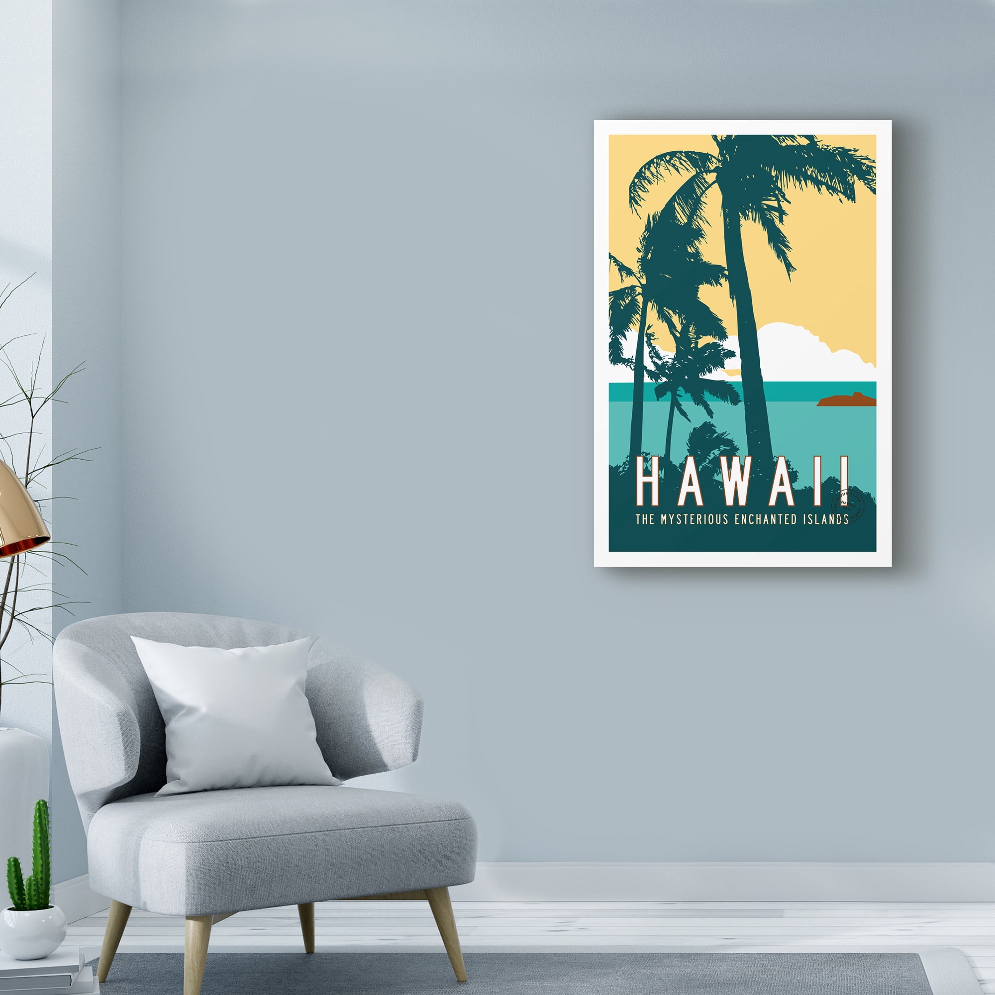 Trademark Fine Art 'Hawaii Travel Poster' Canvas Art by Michael Jon Watt