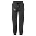 thumbnail image 3 of Ladies Pants Casual Ladies Minimalist Spring Summer Solid Color With Printed Pockets Drawstring Women Wide Leg Pants Black L, 3 of 3