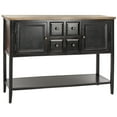 thumbnail image 3 of SAFAVIEH Charlotte Storage Sideboard Black / Oak, 3 of 5