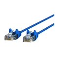 thumbnail image 1 of Belkin Slim - Patch cable - RJ-45 (M) to RJ-45 (M) - 15 ft - UTP - CAT 6 - molded, snagless - blue, 1 of 1